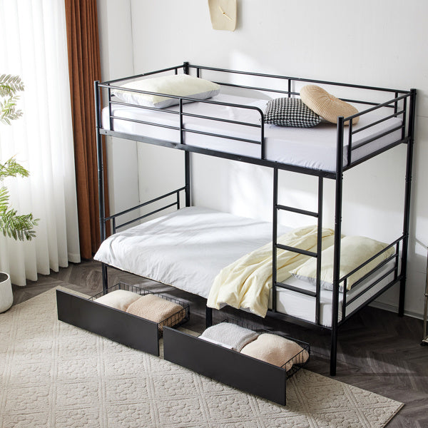 Detachable Bunk Bed with drawers