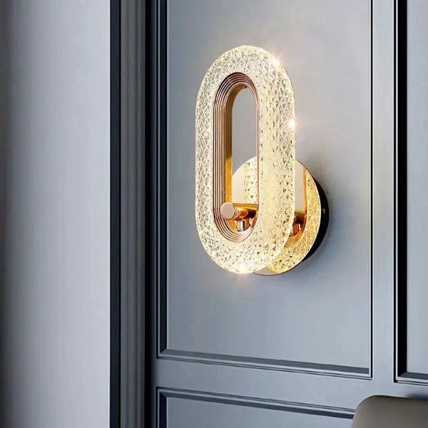 Modern, Exquisite Nordic Luxury LED Wall Lamp with Iron Base