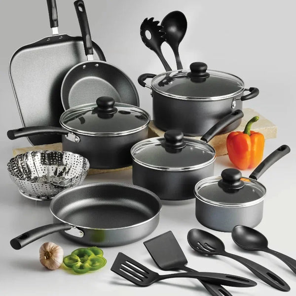Multifunctional 18-Piece Non-Stick Cookware Set – Easy to Clean, Scald-Proof, and Non-Stick